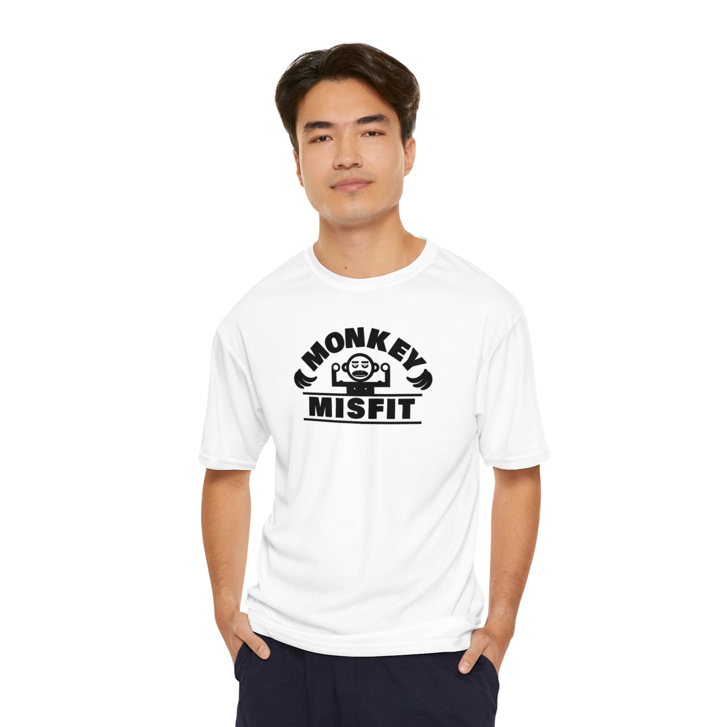 Monkey MisFit Men's Performance T-Shirt - Large Logo