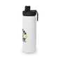 Monkey MisFit Stainless Steel Water Bottle, Sports Lid