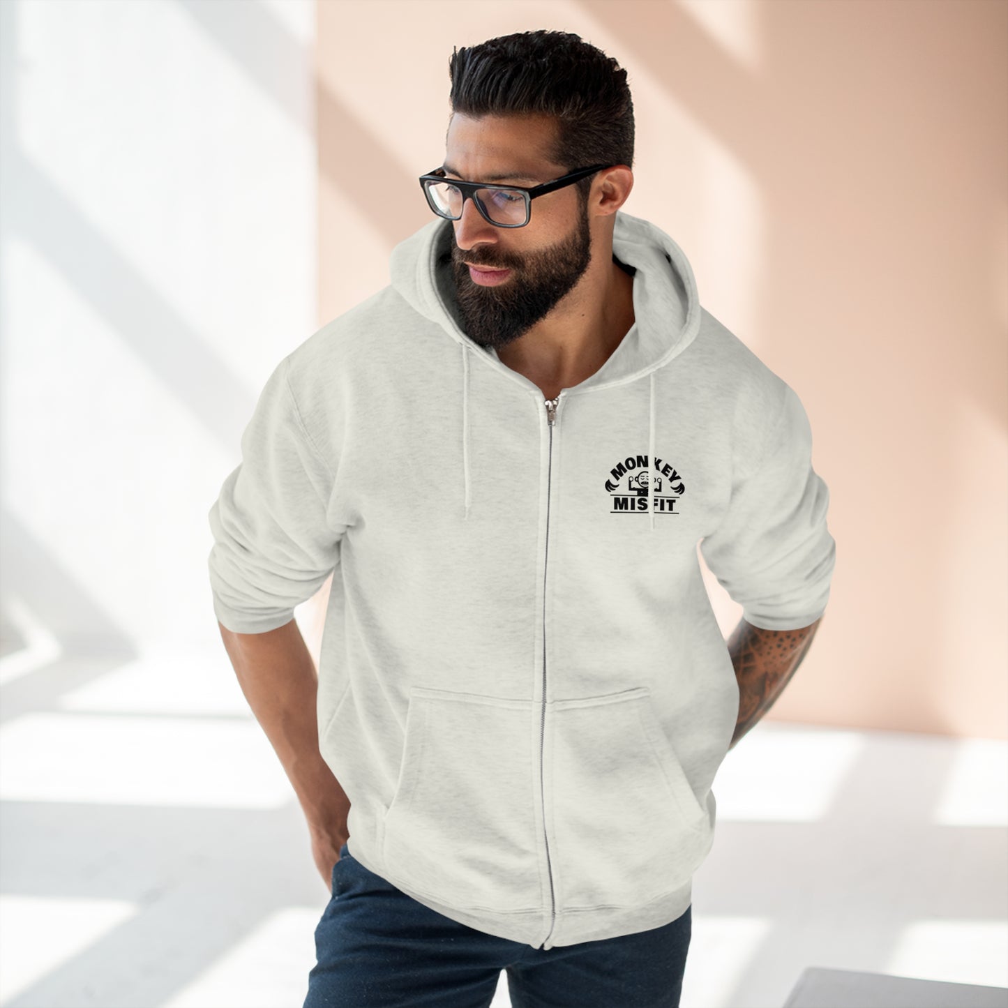 Monkey MisFit Premium Full Zip Hoodie