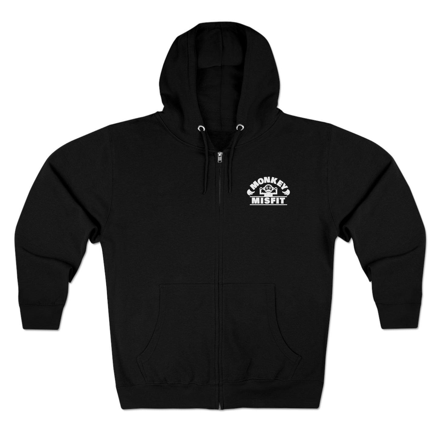 Monkey MisFit Premium Full Zip Hoodie