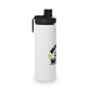 Monkey MisFit Stainless Steel Water Bottle, Sports Lid