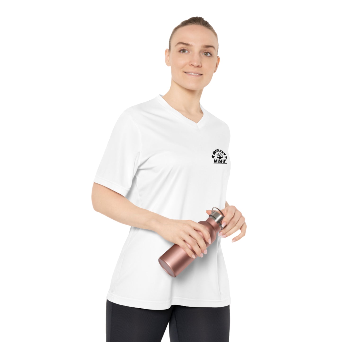 Monkey MisFit Women's Performance V-Neck T-Shirt