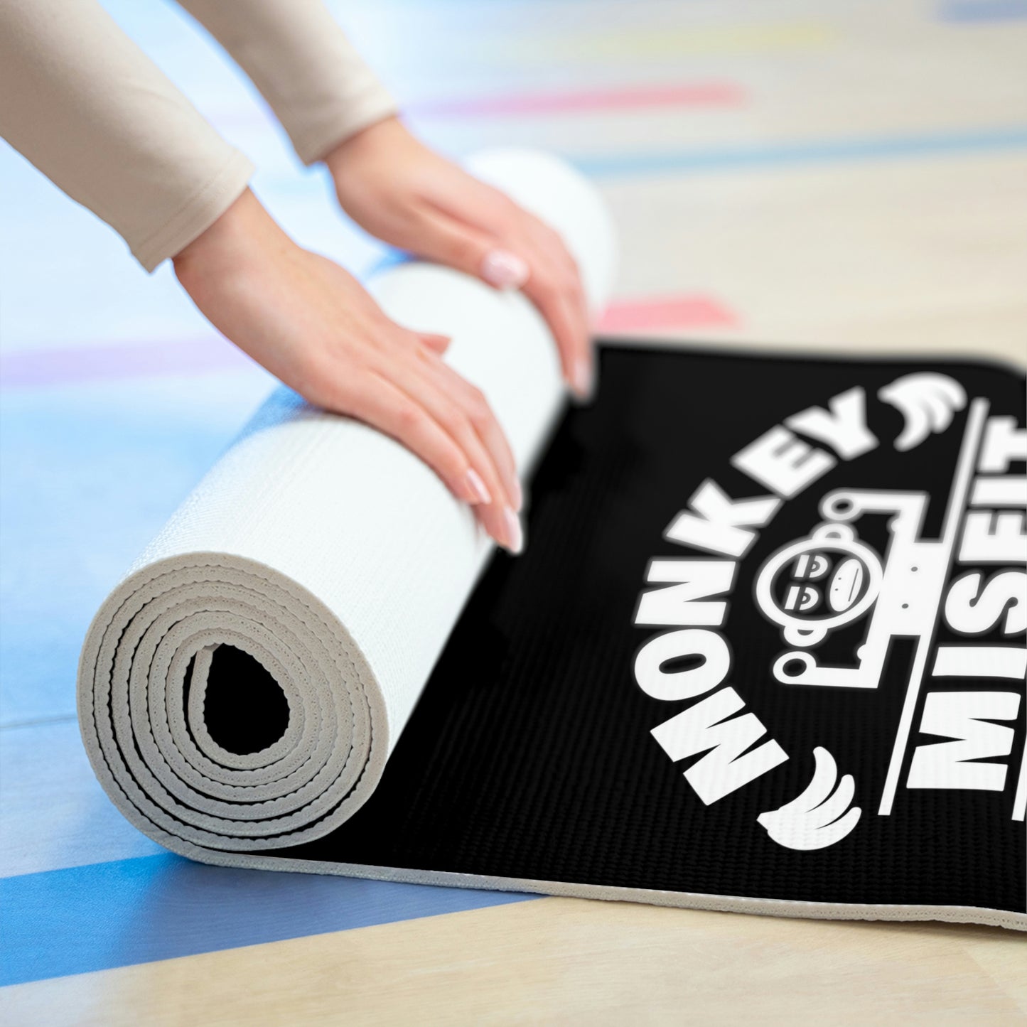 Monkey MisFit Foam Yoga Mat - Black