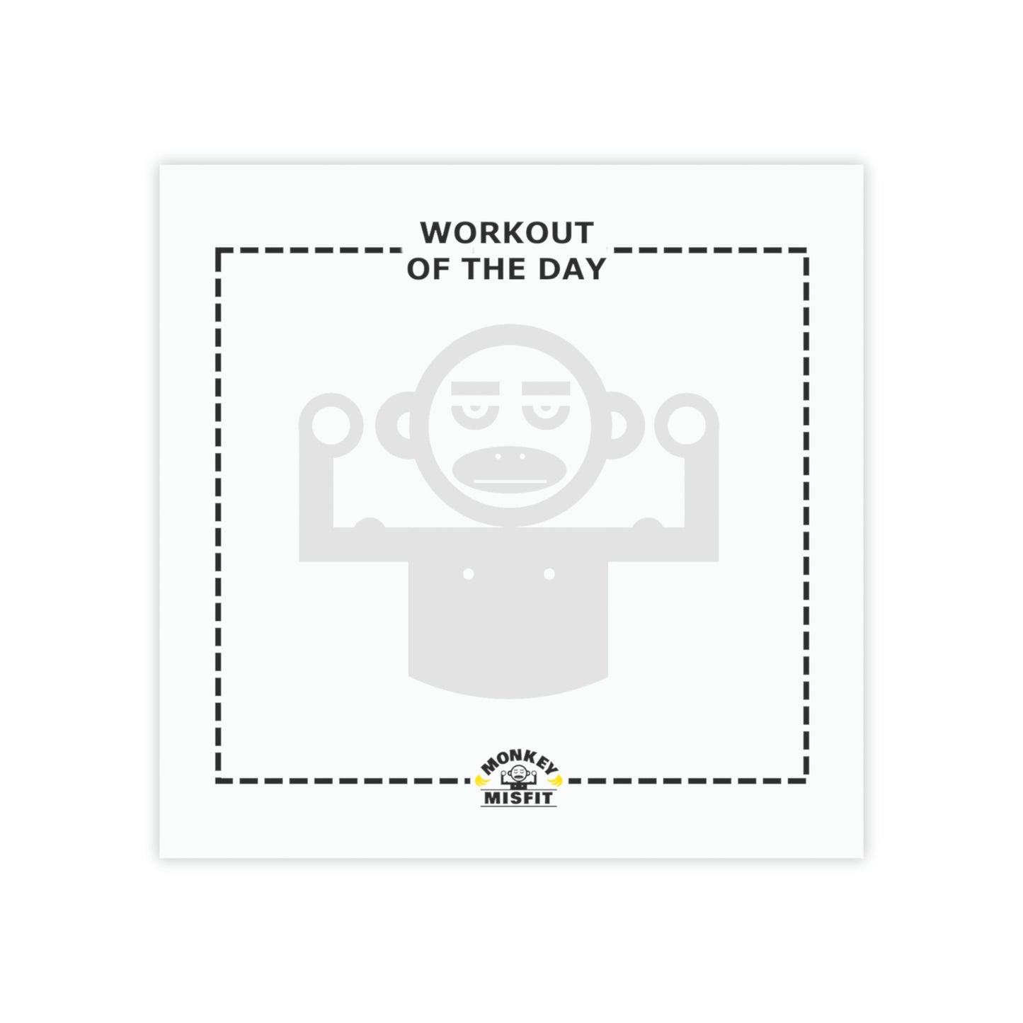 Monkey MisFit Workout of the Day Post-it® Note Pads