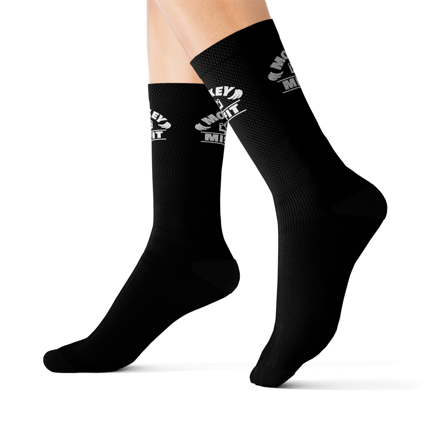 Monkey MisFit Black Socks