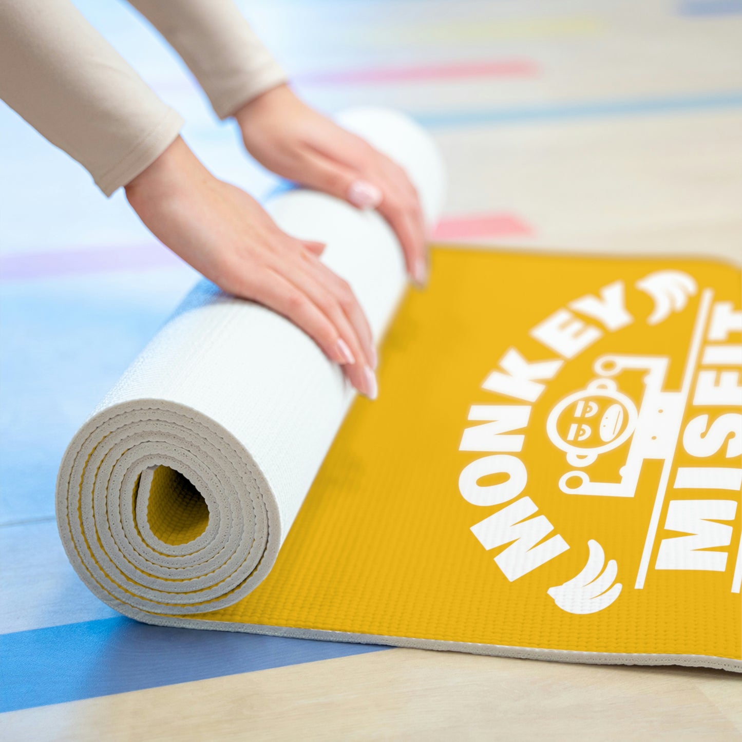 Monkey MisFit Foam Yoga Mat - Yellow